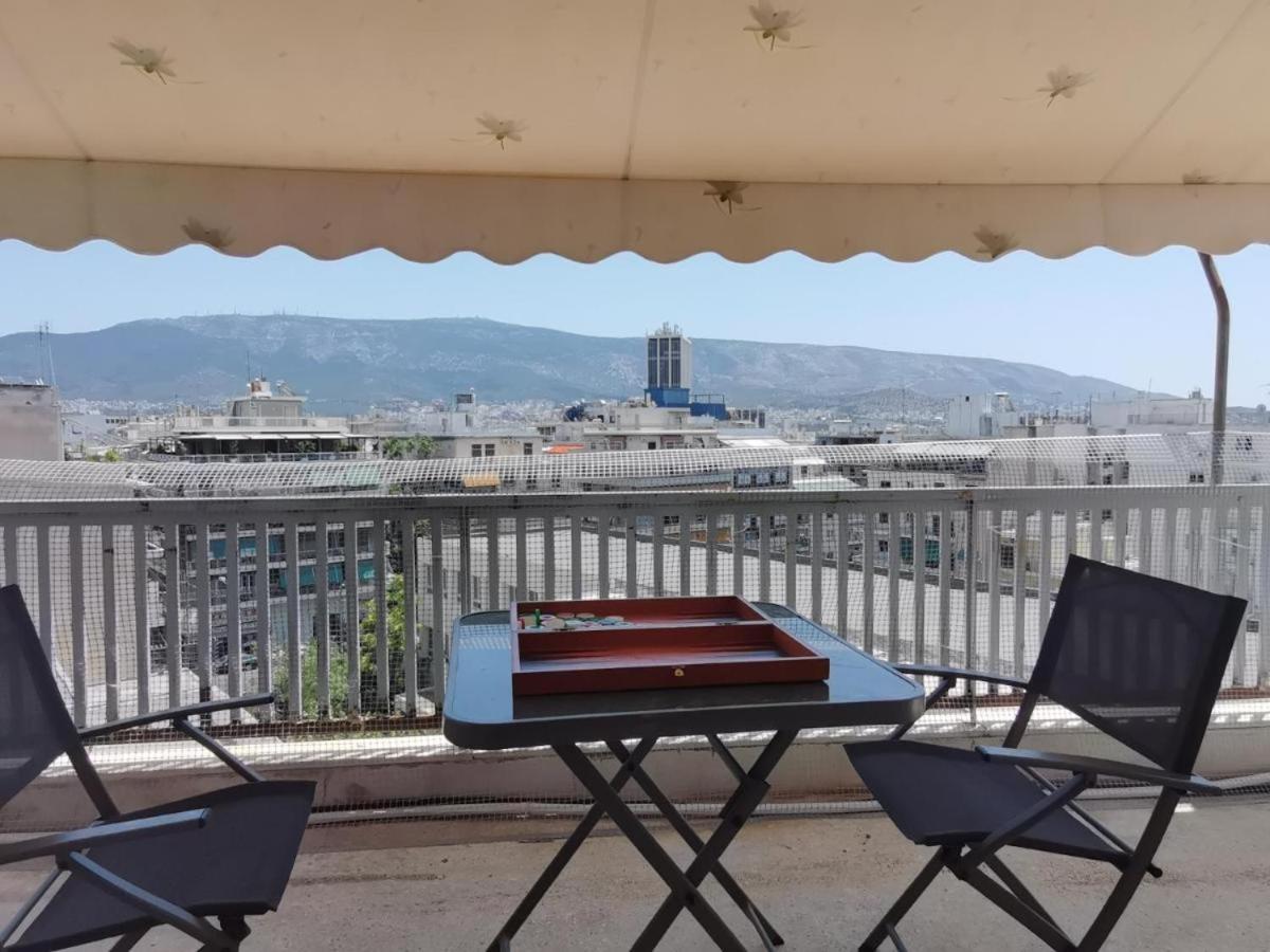 Penthouse Spacious W Super Wifi & Terrace, 2 Min From Metro Appartement Athene Buitenkant foto